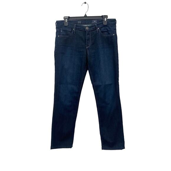 AG Adriano Goldschmied The Stilt Cigarette Leg 30R Jeans Dark Wash - Picture 1 of 12
